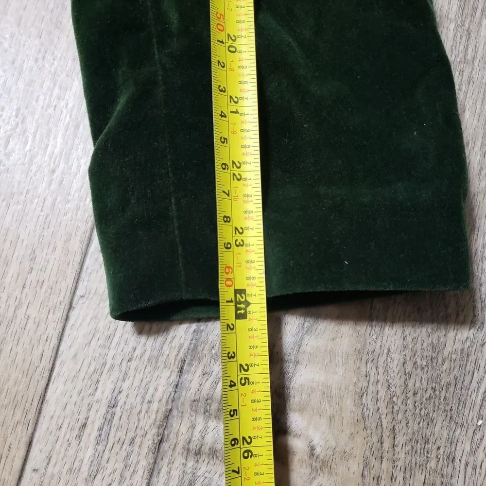J. Crew Men's Dark Green Velvet Blazer